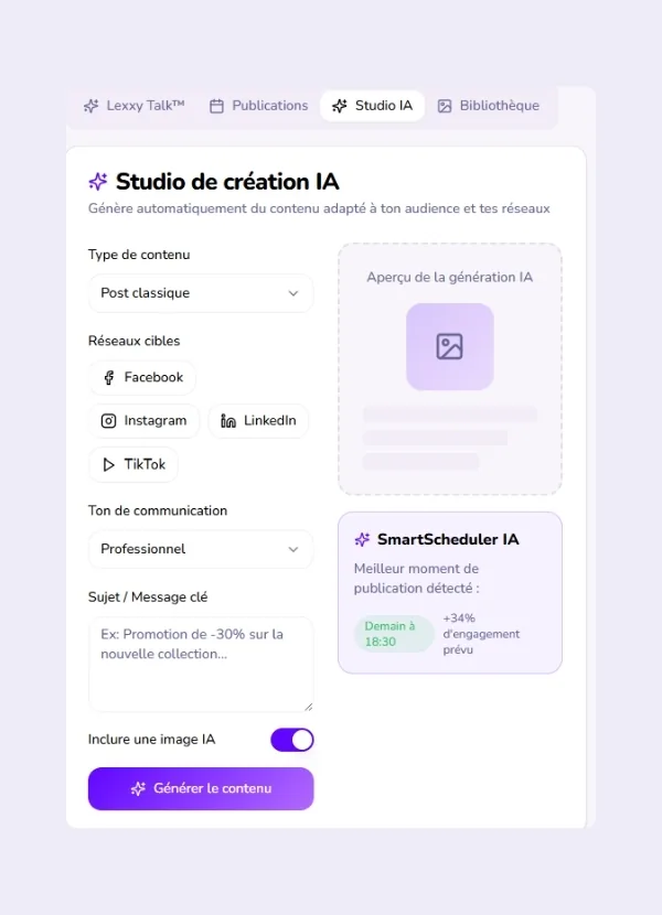 Génération image & vidéo